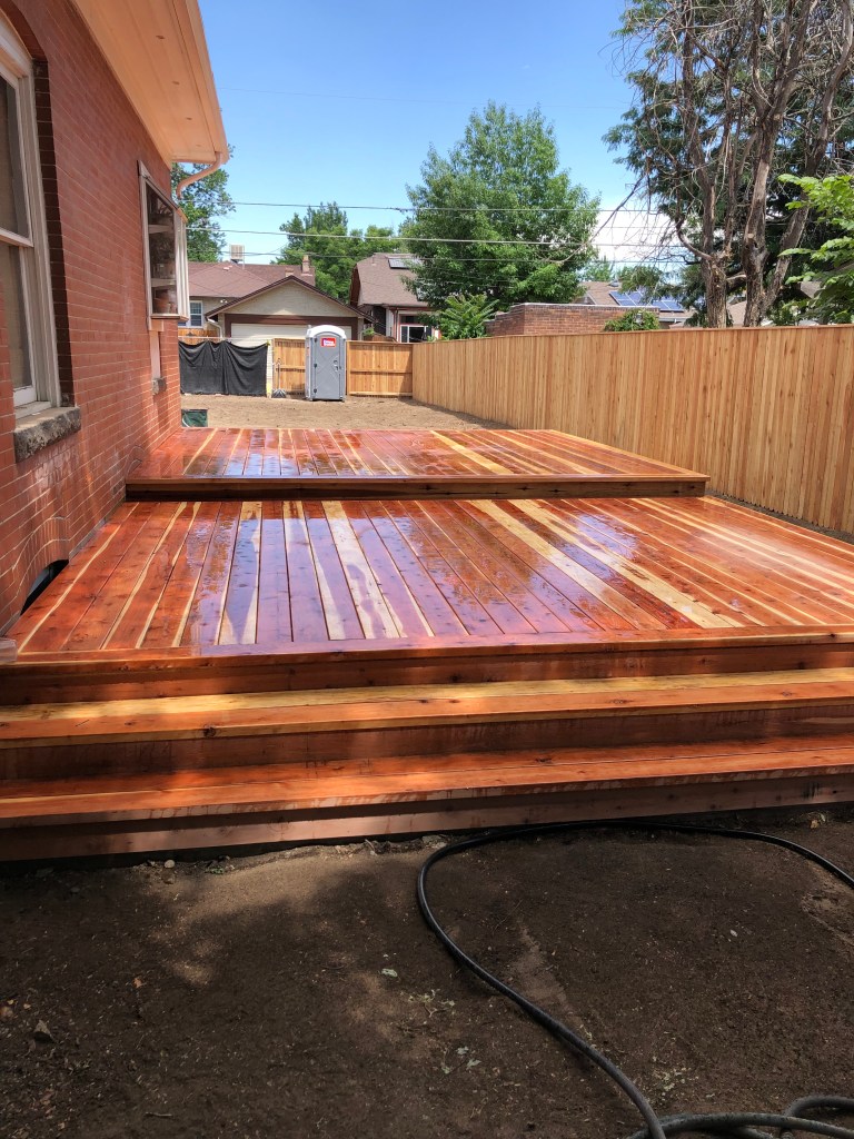 Wood Deck. Outdoor patio and deck. Cedar. outdoor living
